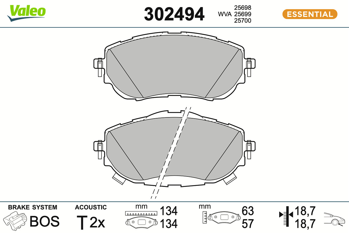 BRAKE PADS FIRST TOYOTA AURIS COROLLA FR